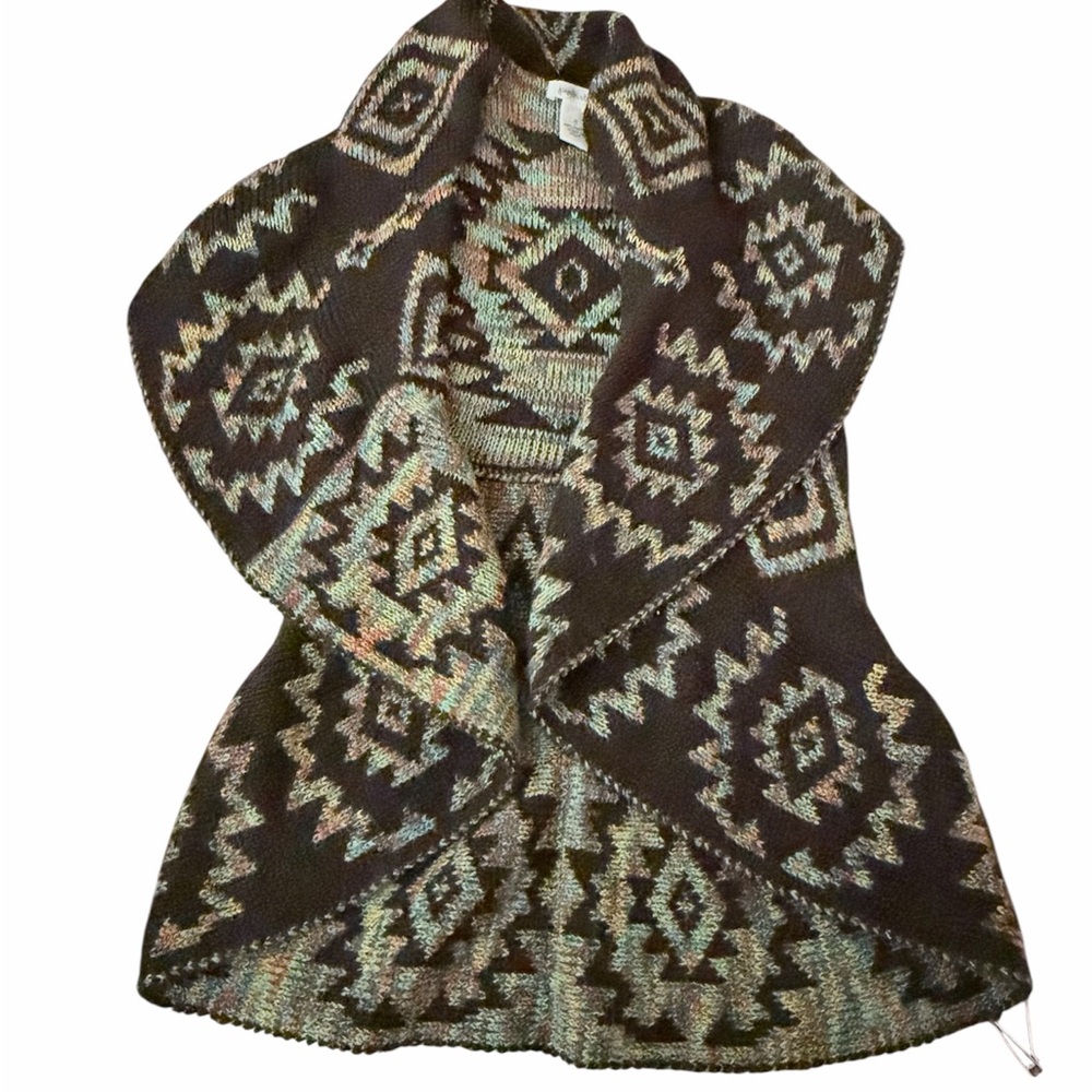 John Paul‎ Richard Sweater vest Cardigan Aztec Style Southwest Size small